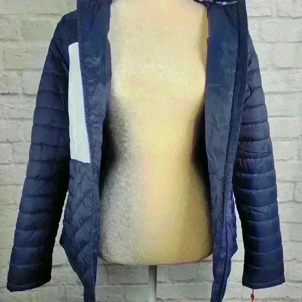 Tommy Hilfiger Sport Womens Puffer Jacket Sz L - Picture 7 of 12